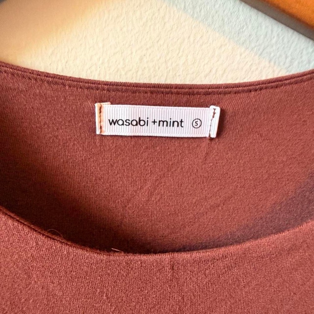 Wasabi + Mint long sleeve top in size S rust color - Picture 3 of 3